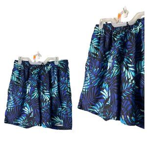 NWT George Above The Knee Men's Casual Swim Shorts Tropical Pattern SZ Medium